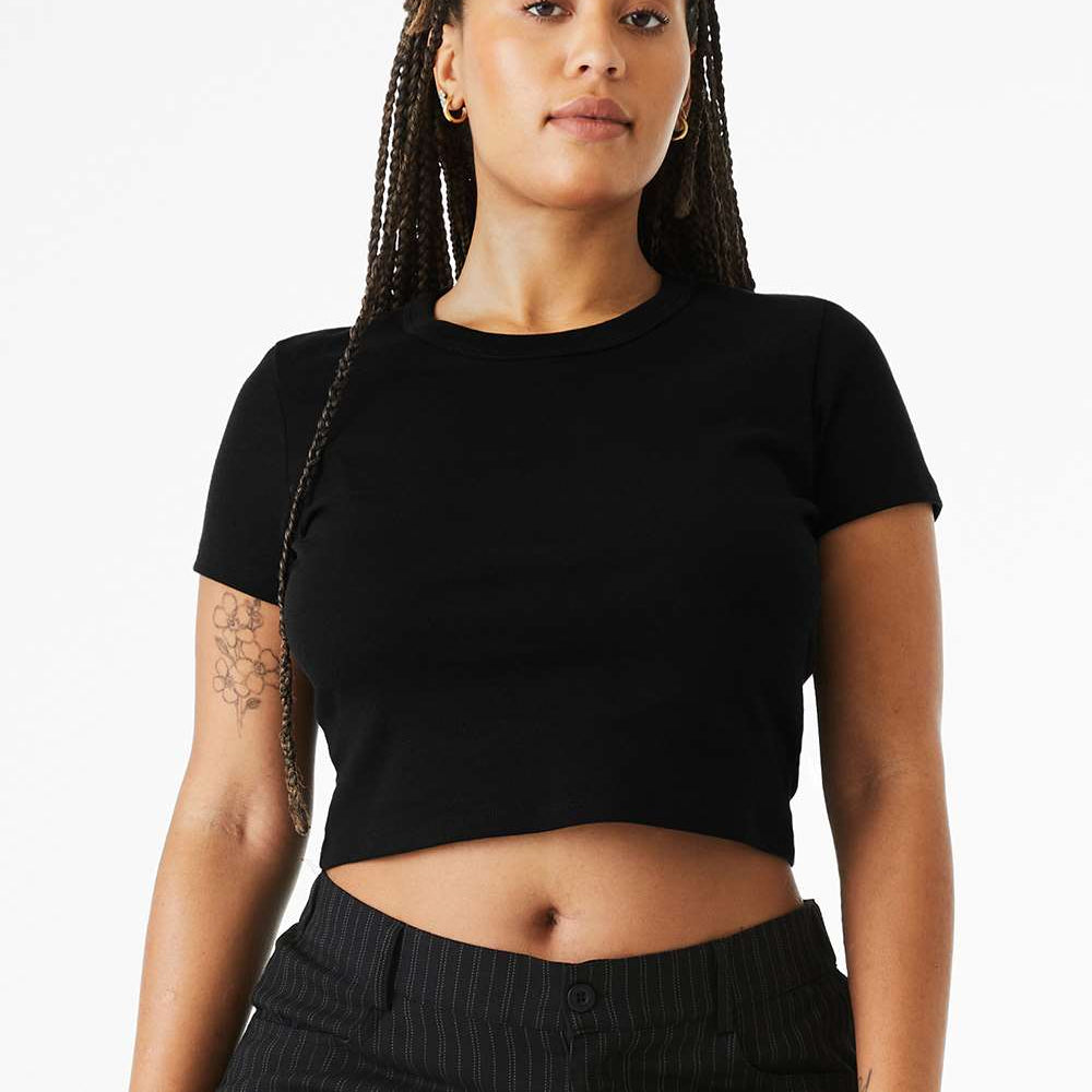 Women's Micro Rib Baby Tee - 1010