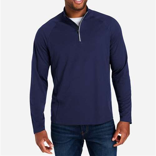 CE418 - Classic Navy Heather/ Carbon (on model)