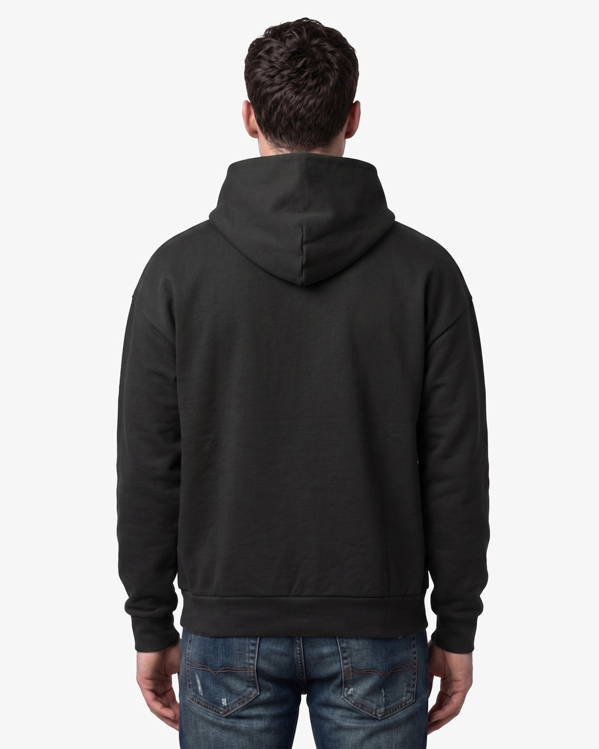 Adult Jerico Organic Oversized Hooded Sweatshirt, style 17, Black