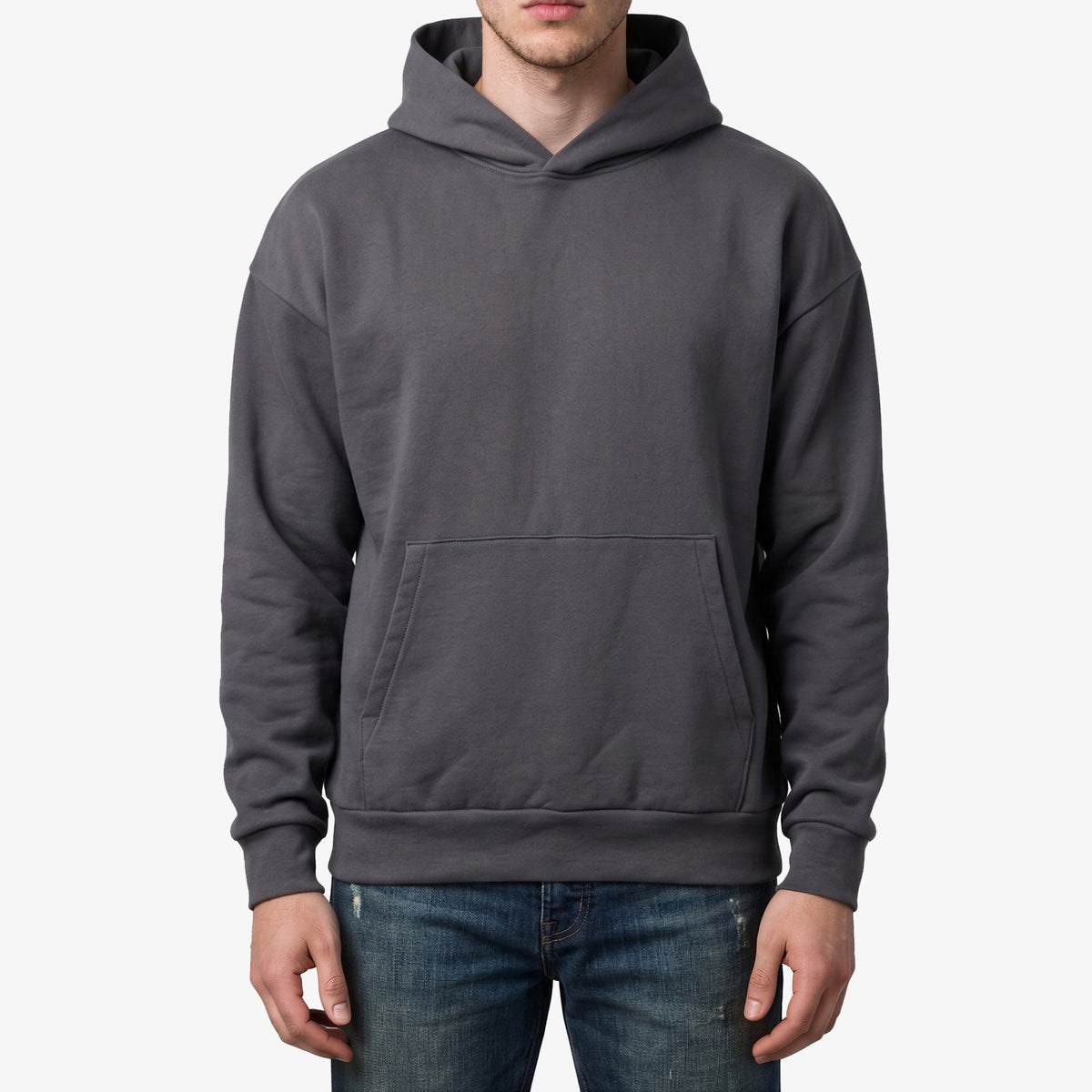 Adult Jerico Organic Oversized Hooded Sweatshirt, style 17, Oil Grey