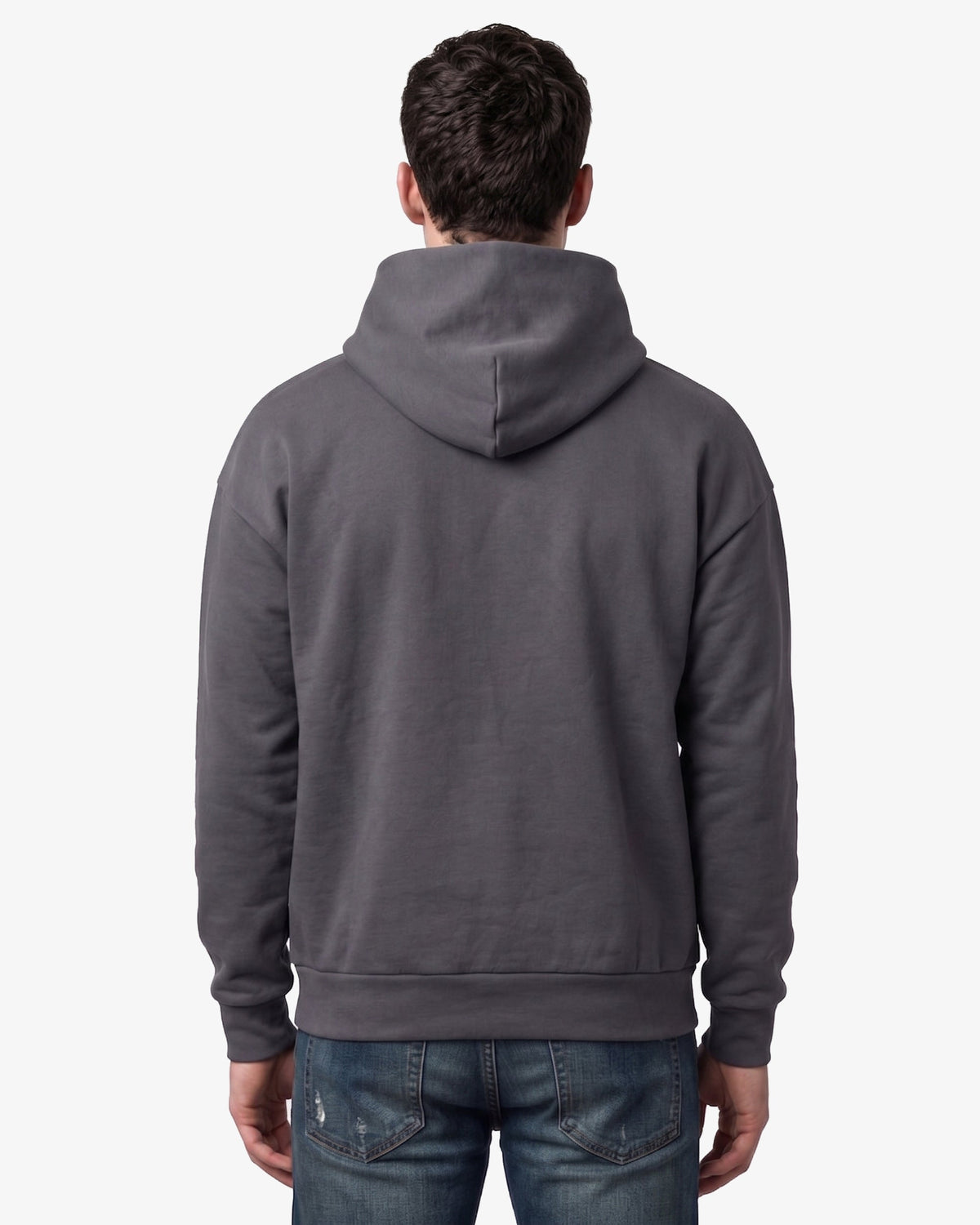 Adult Jerico Organic Oversized Hooded Sweatshirt, style 17, Oil Grey