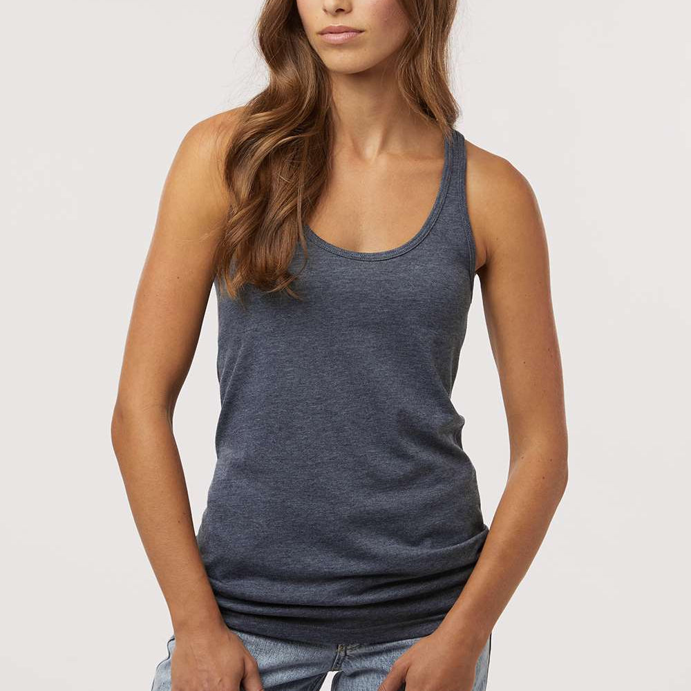 Tank de mezcla de racerback femenino - 3590