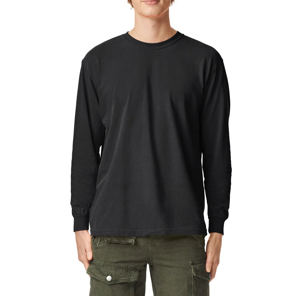 Garment-Dyed Heavyweight Unisex Long Sleeve T-Shirt - 6014