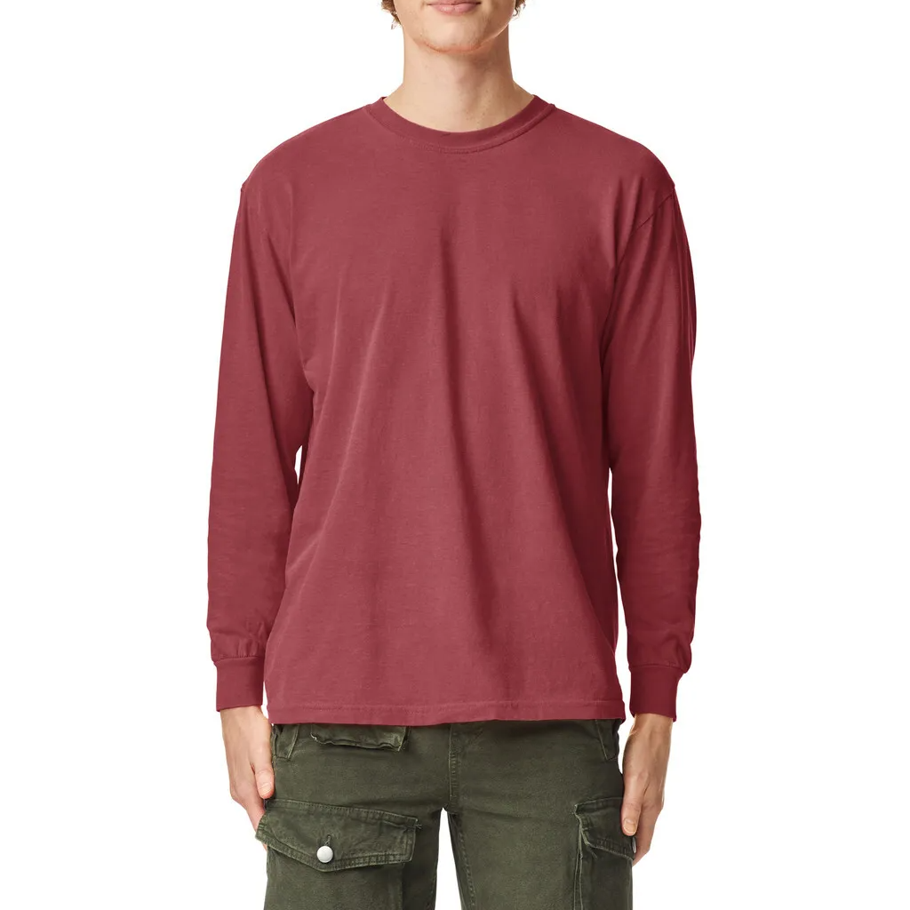 Garment-Dyed Heavyweight Unisex Long Sleeve T-Shirt - 6014