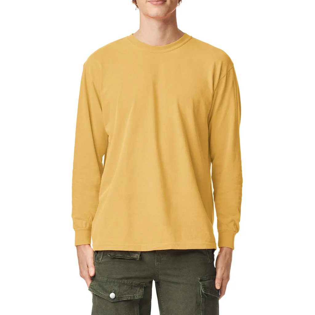 Garment-Dyed Heavyweight Unisex Long Sleeve T-Shirt - 6014