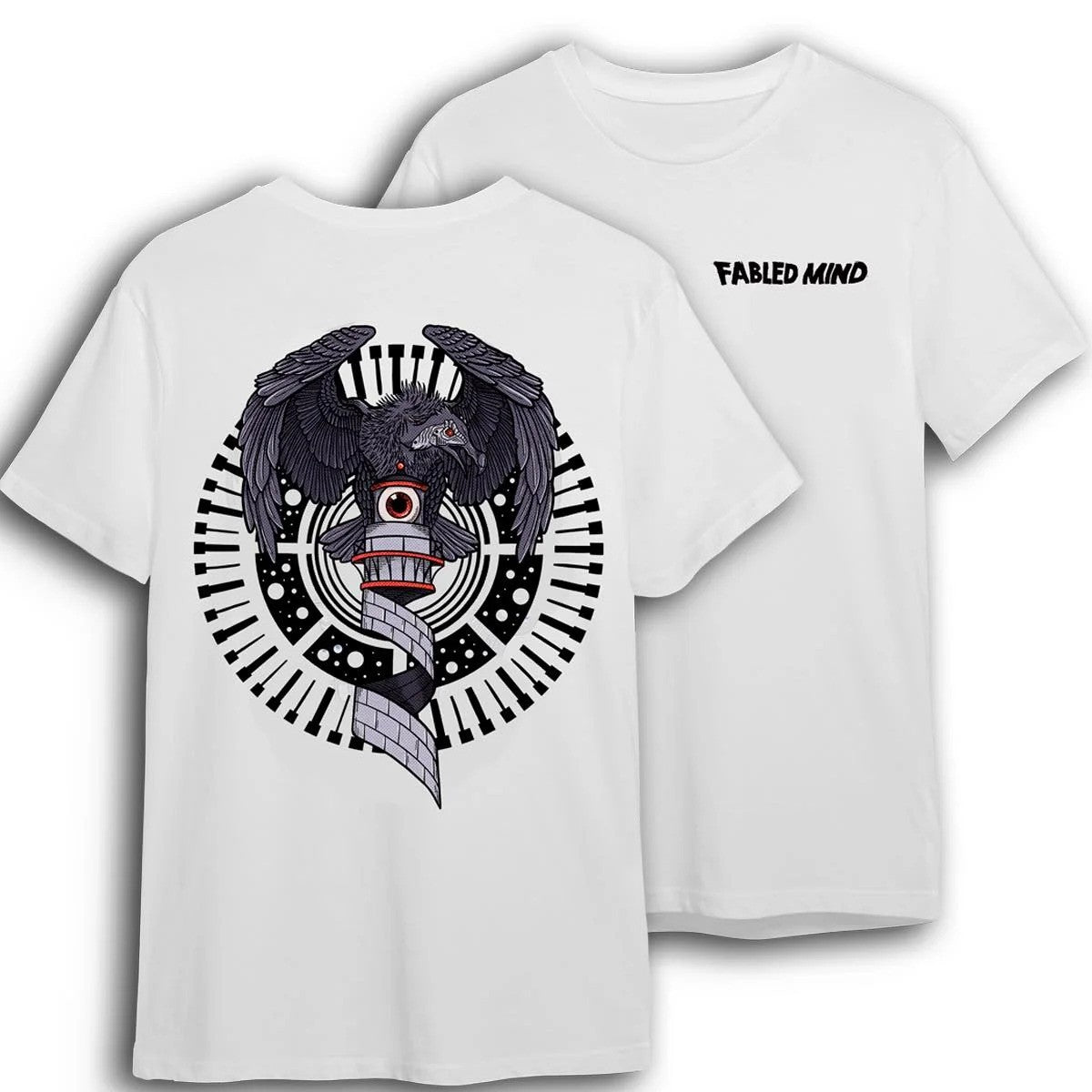 T-shirt Vautours (double face) - Fabled Mind