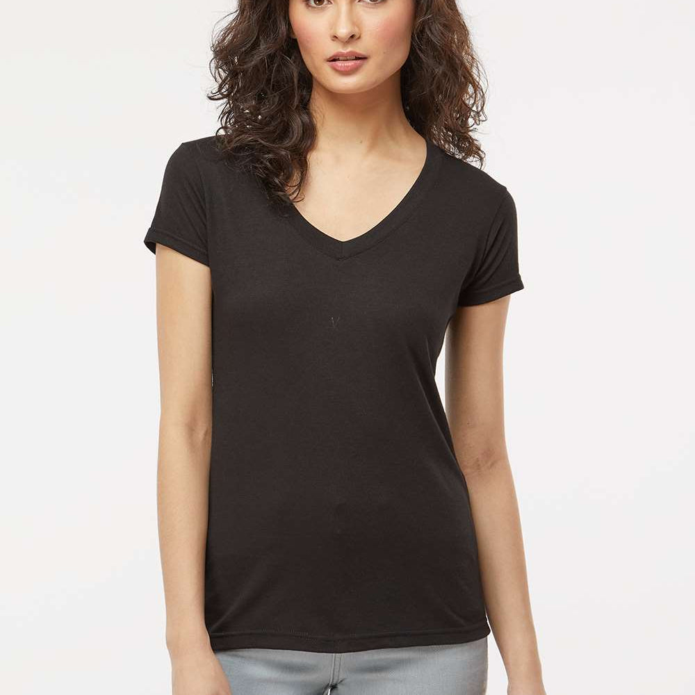 Women's Deluxe Blend V-Neck T-Shirt - 3542