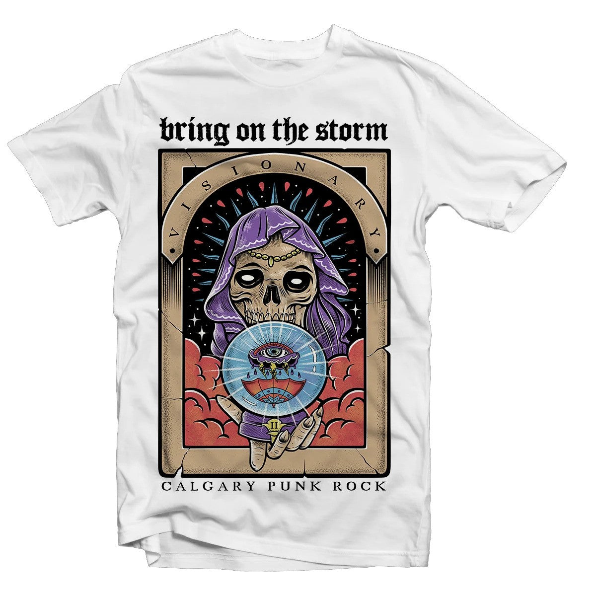 Faites venir la tempête - T-shirt blanc visionnaire