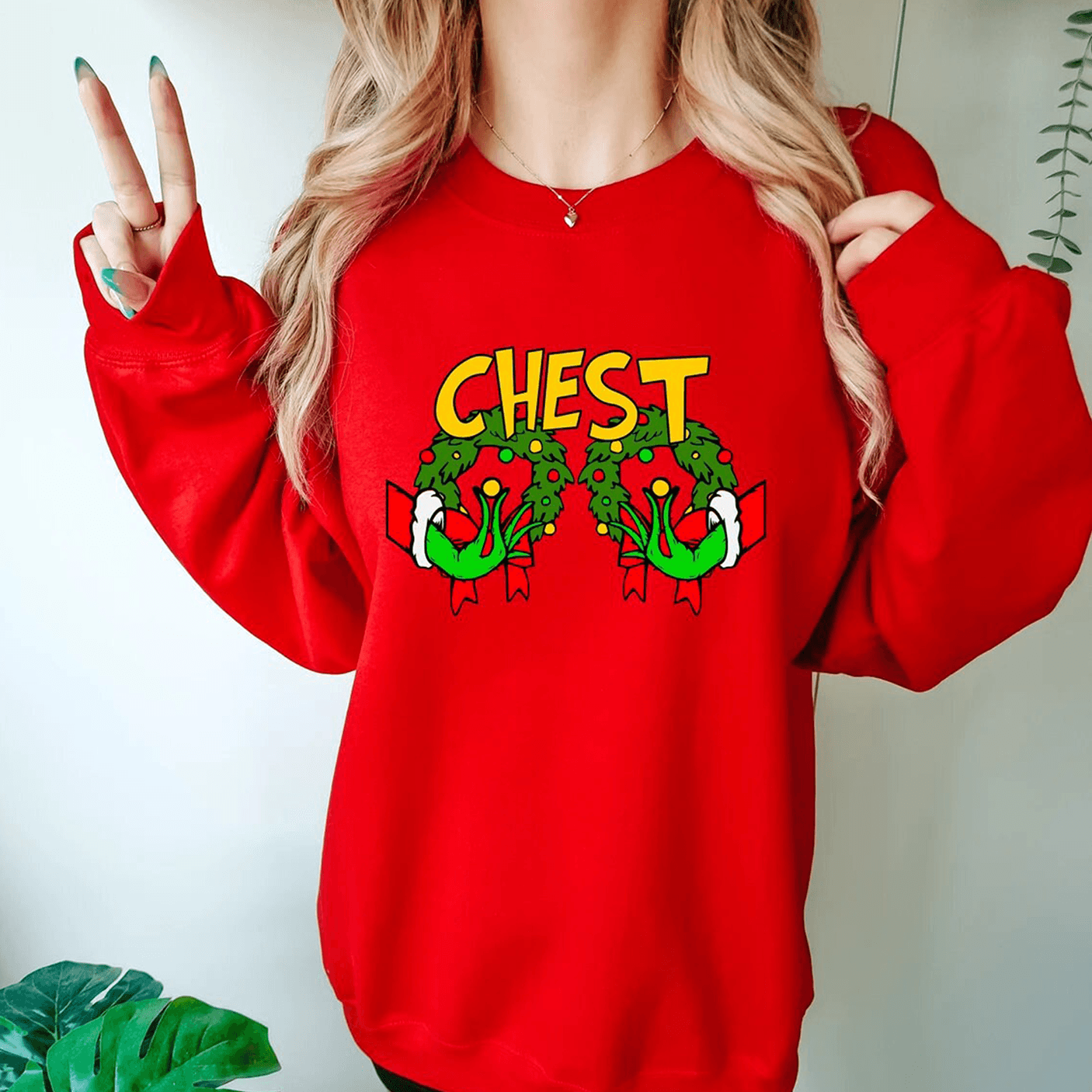 Pulls pour couples Chest Nuts | Imprimez-moi des chemises