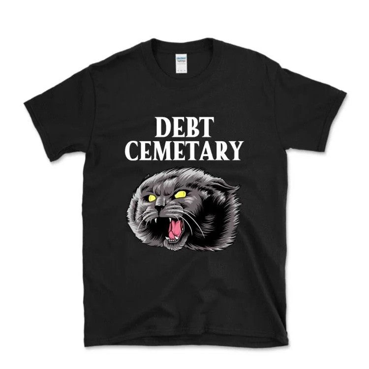 Debt Cemetary - Church Black T-Shirt