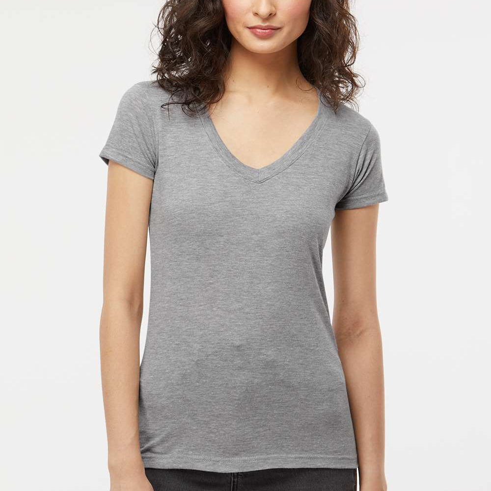 Women's Deluxe Blend V-Neck T-Shirt - 3542