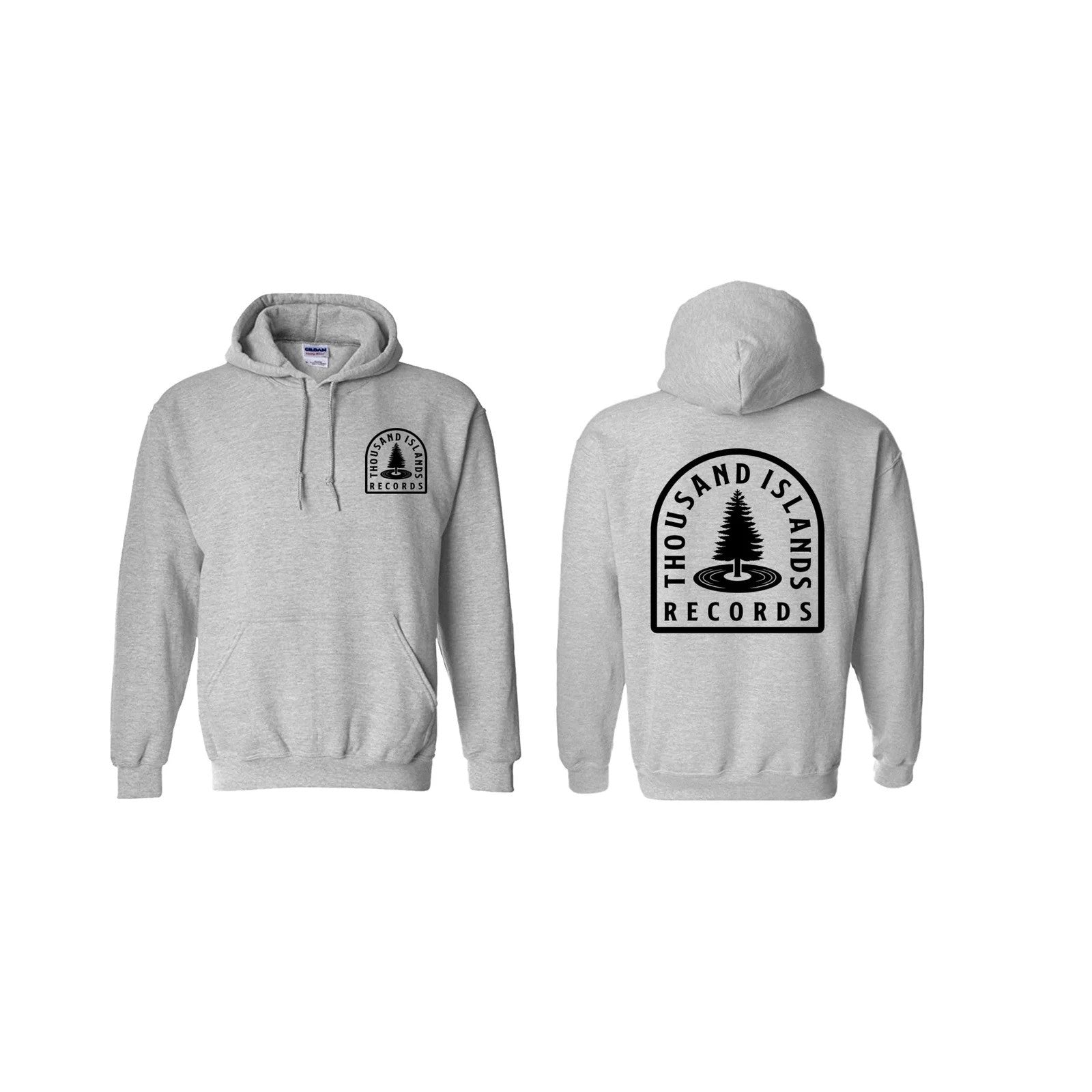 TIR - Ash Hoodie Tombstone Logo