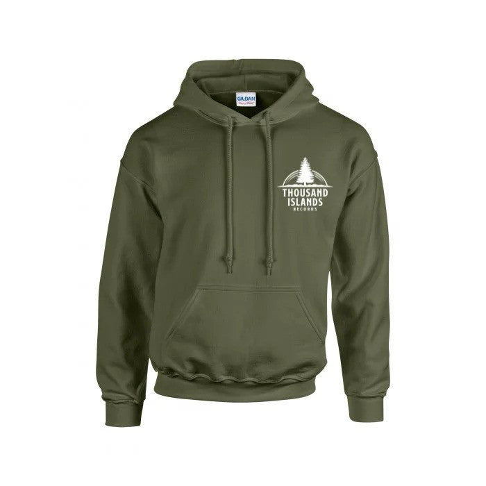 TIR - Military Green Hoodie Tree Logo (Double Sided)