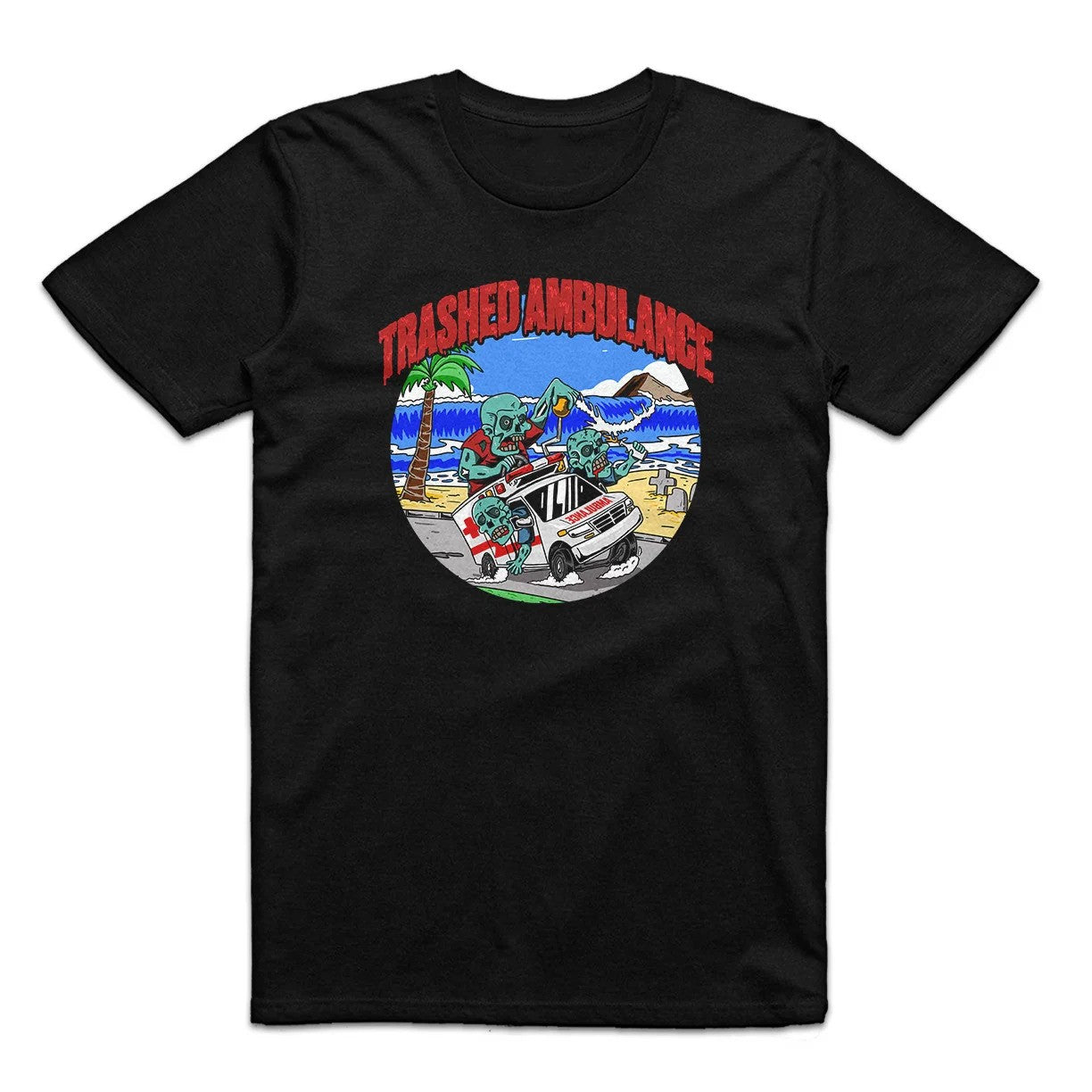 T-shirt Ambulance saccagée - Fête sur la plage