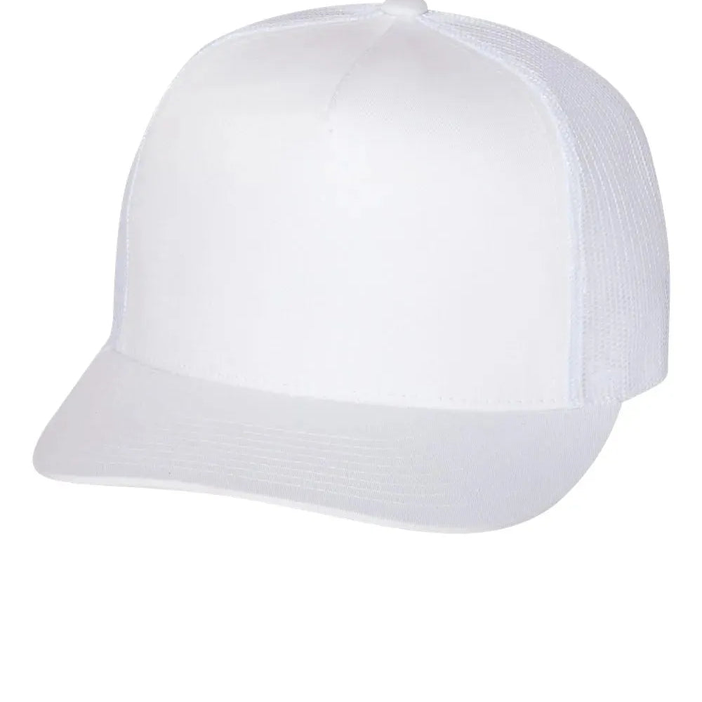 Flat Bill Trucker Cap - 6006 - Print Me Shirts