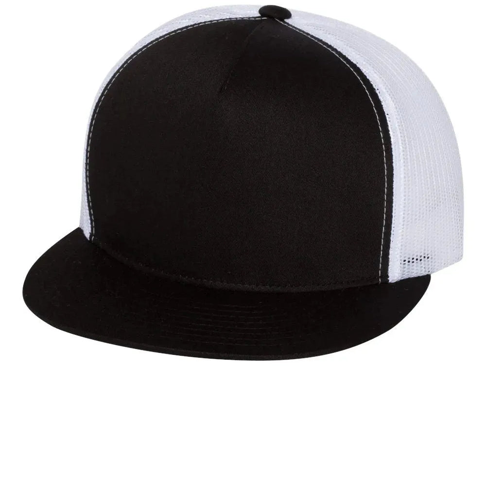 Flat Bill Trucker Cap - 6006 - Print Me Shirts