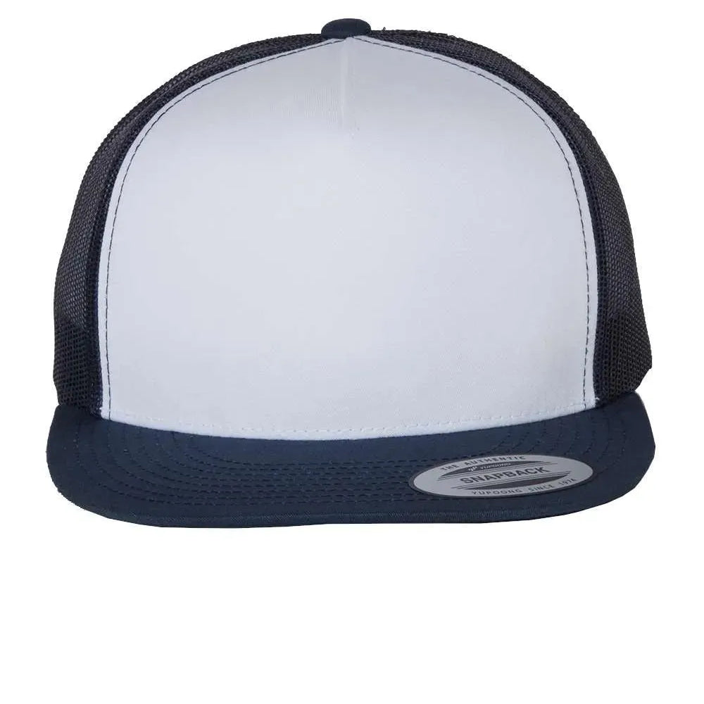 Flat Bill Trucker Cap - 6006 - Print Me Shirts