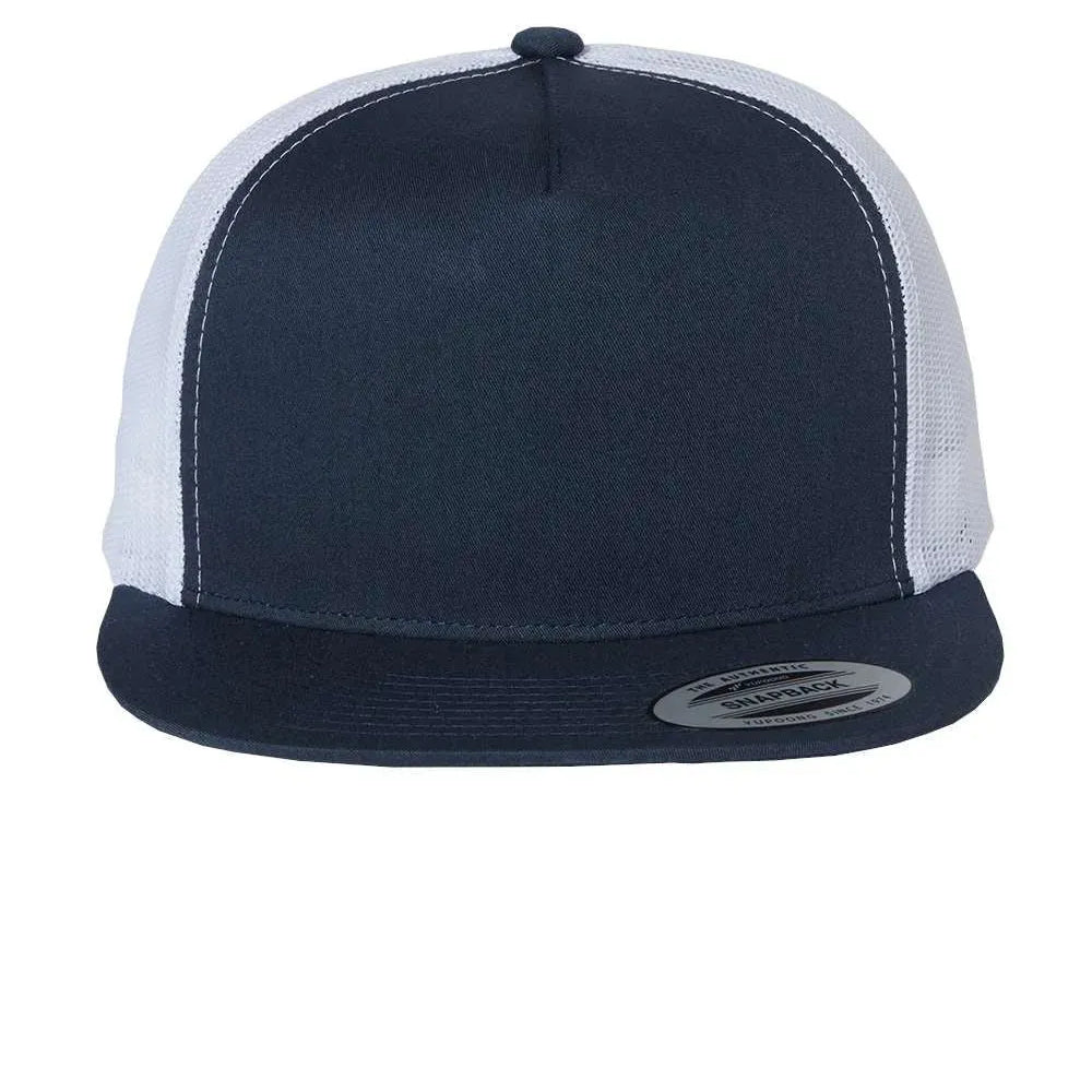 Flat Bill Trucker Cap - 6006 - Print Me Shirts