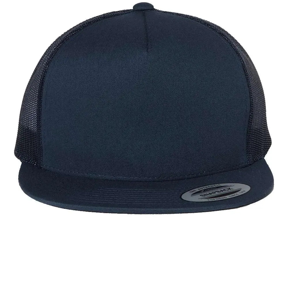 Flat Bill Trucker Cap - 6006 - Print Me Shirts