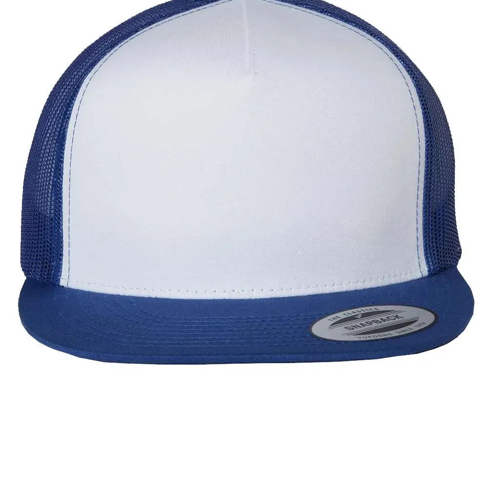 Flat Bill Trucker Cap - 6006 - Print Me Shirts