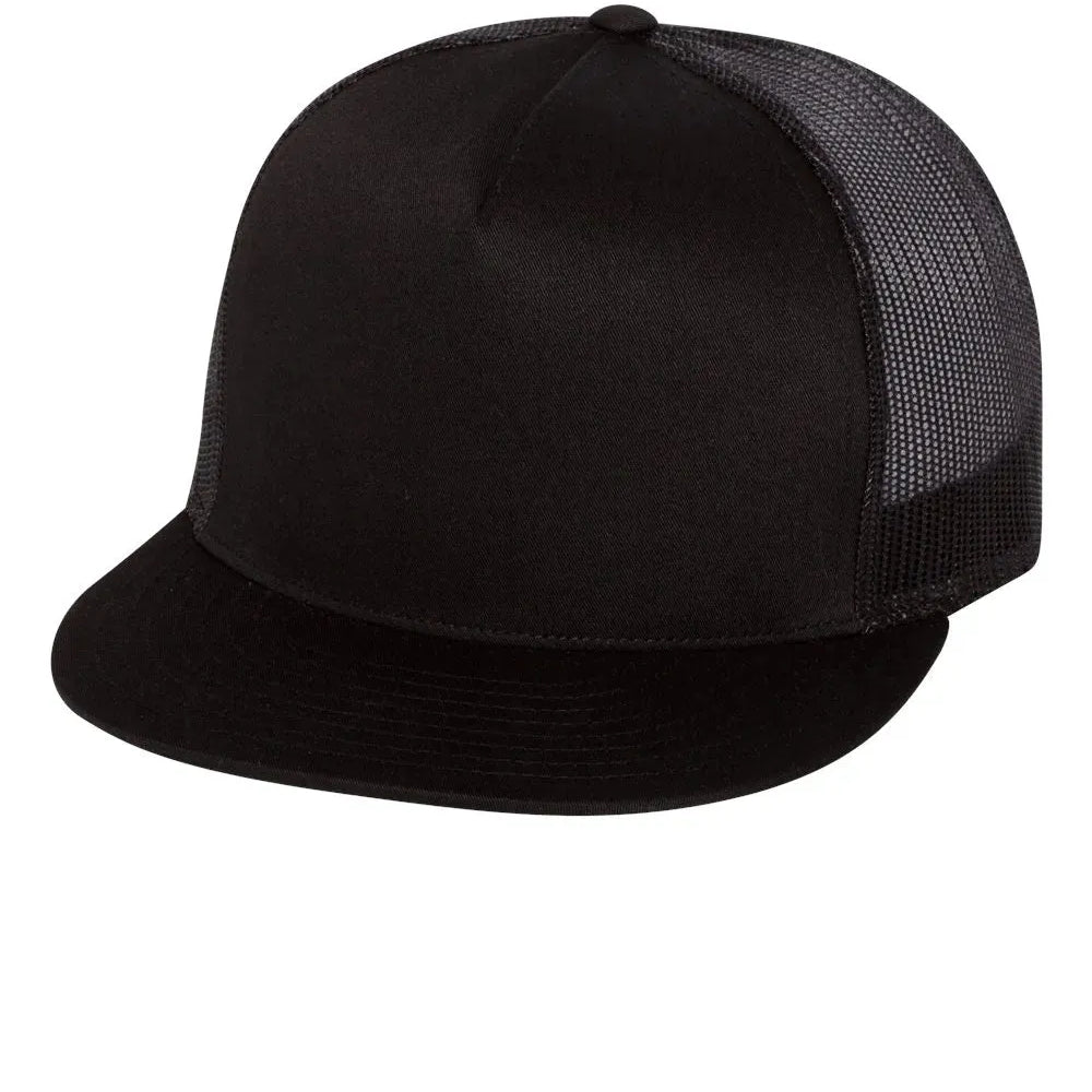 Flat Bill Trucker Cap - 6006 - Print Me Shirts
