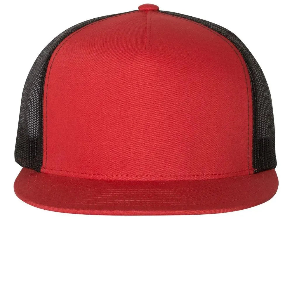 Flat Bill Trucker Cap - 6006 - Print Me Shirts