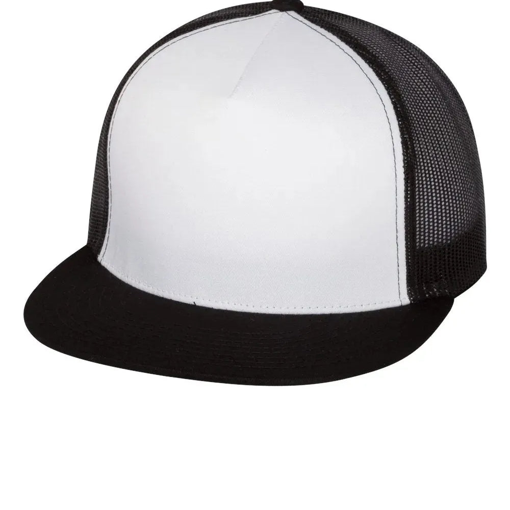 Flat Bill Trucker Cap - 6006 - Print Me Shirts