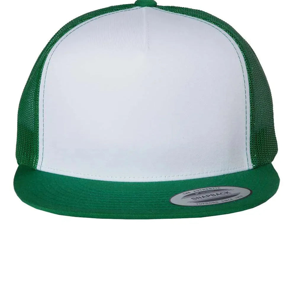 Flat Bill Trucker Cap - 6006 - Print Me Shirts