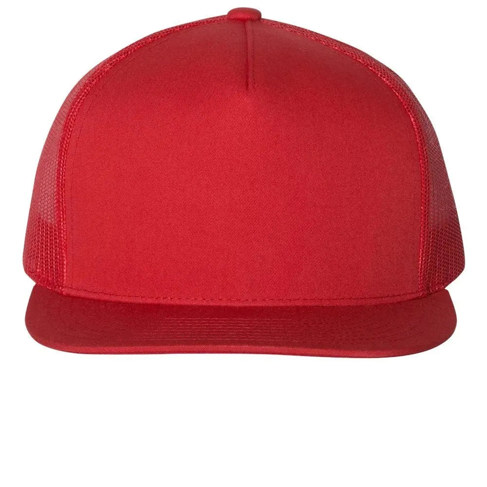Flat Bill Trucker Cap - 6006 - Print Me Shirts