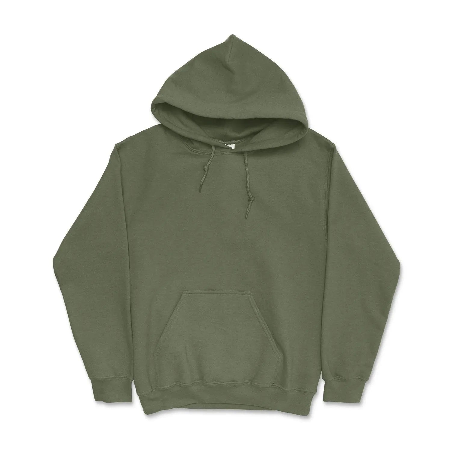 Custom Heavy Blend™ Hooded Sweatshirt - 18500 - Print Me Shirts - Military Green - Front