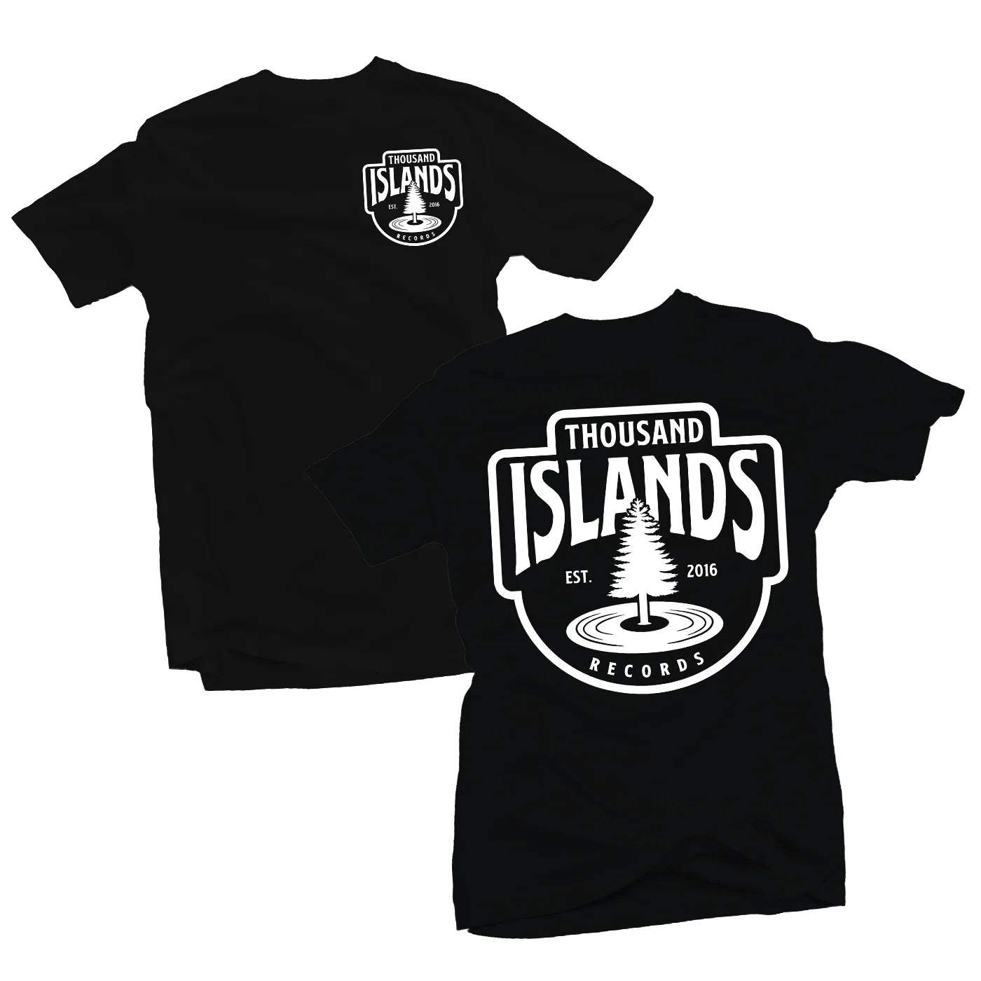 TIR - Hockey Logo Black T-Shirt (Double Sided)