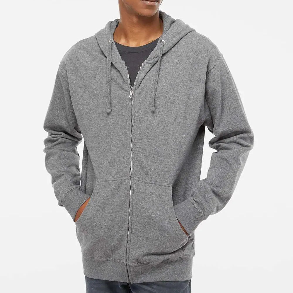 Midweight Full-Zip Hooded Sweatshirt - SS4500Z - Print Me Shirts
