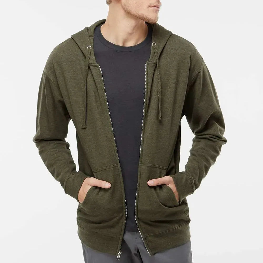 Midweight Full-Zip Hooded Sweatshirt - SS4500Z - Print Me Shirts