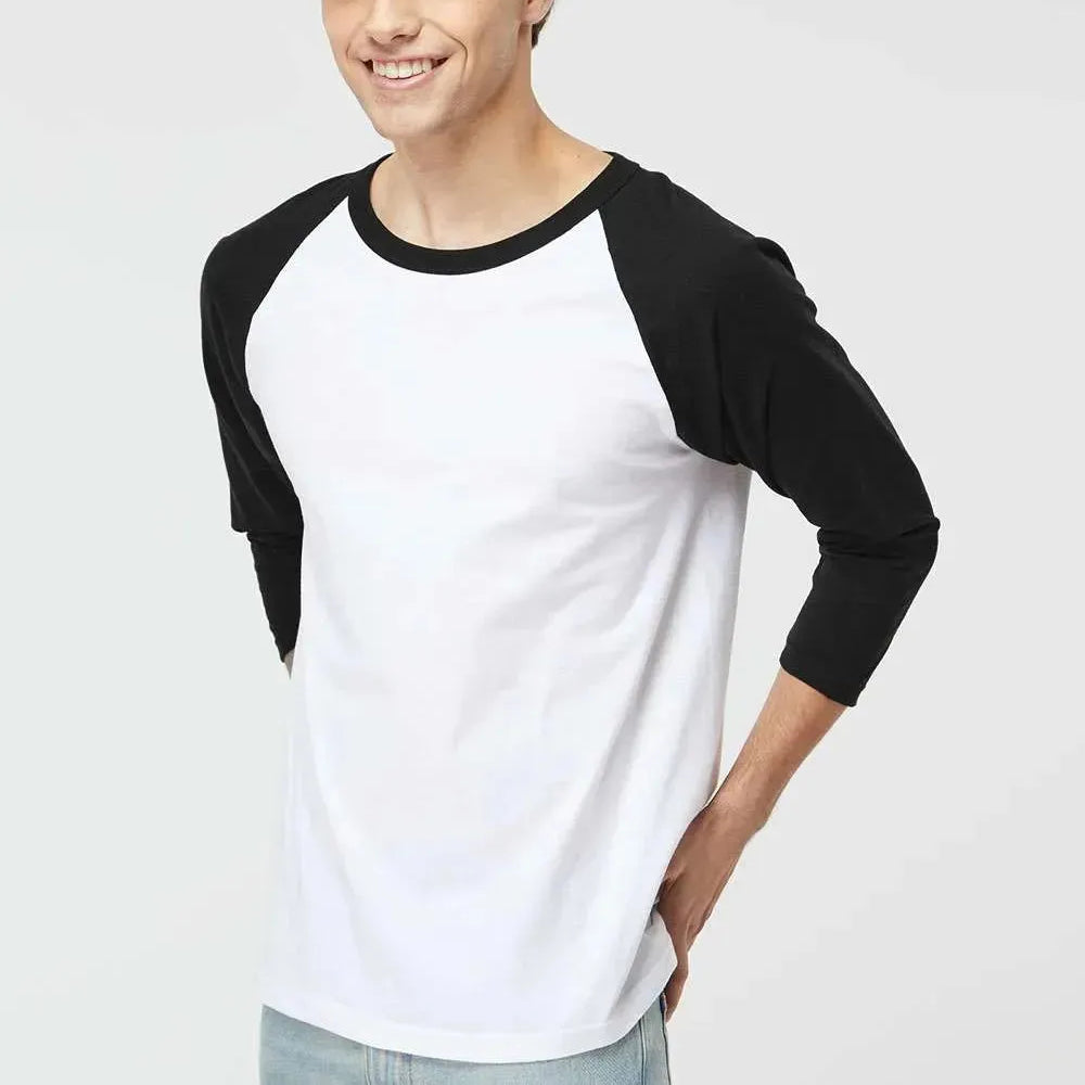 Raglan Three-Quarter Sleeve Baseball T-Shirt - 5540 - Print Me Shirts