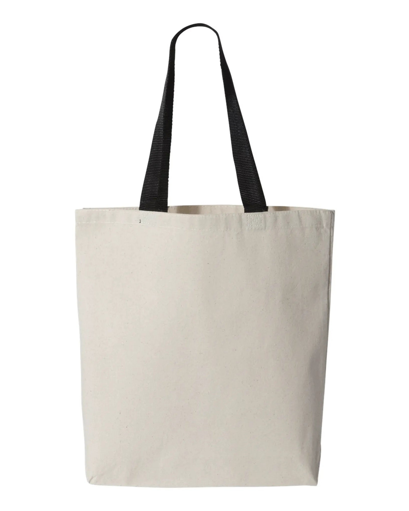 11L Canvas Tote with Contrast-Color Handles - Q4400 - Print Me Shirts