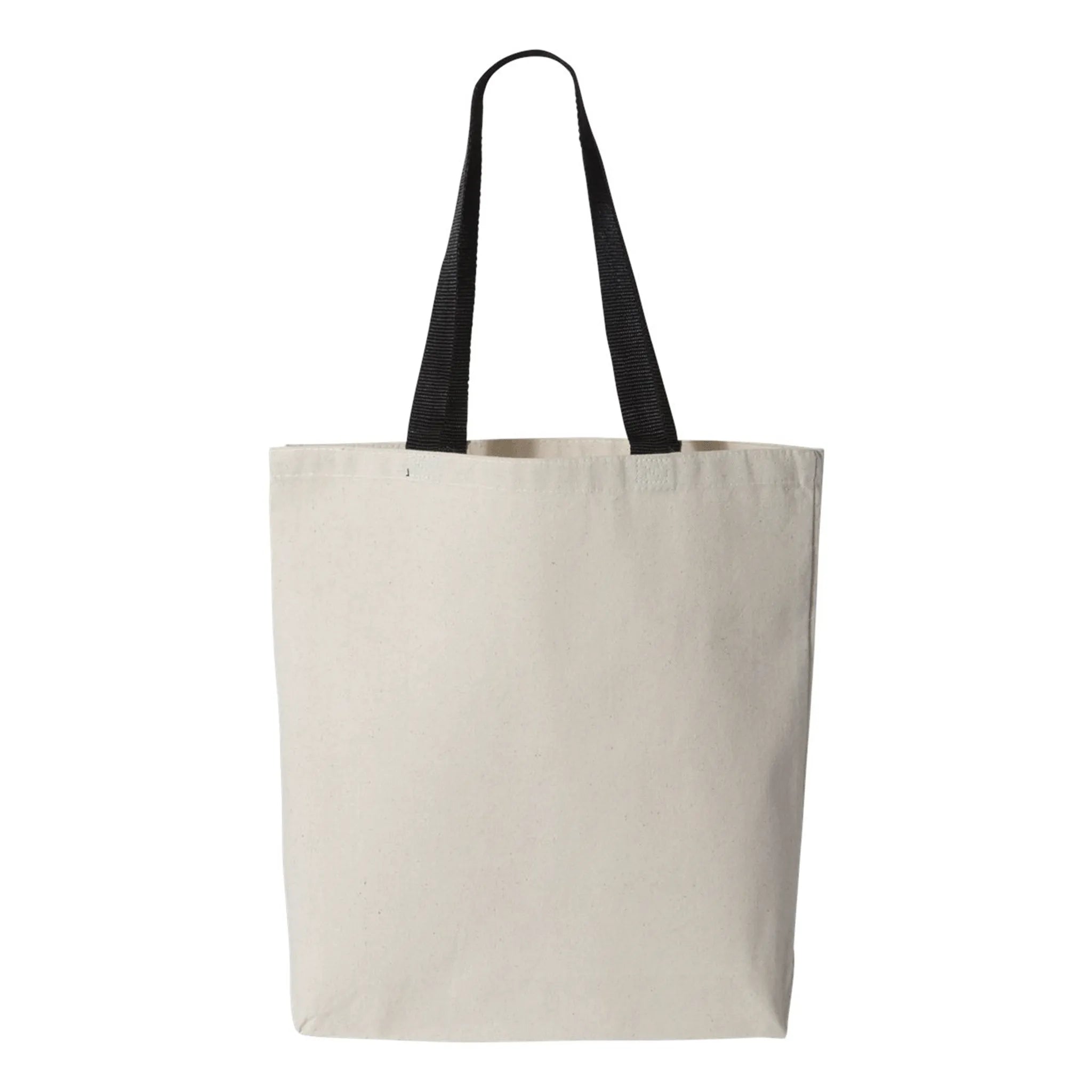11L Canvas Tote with Contrast-Color Handles - Q4400 - Print Me Shirts