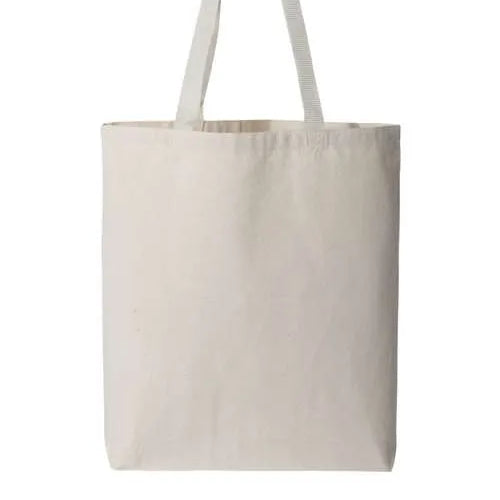 11L Canvas Tote with Contrast-Color Handles - Q4400 - Print Me Shirts