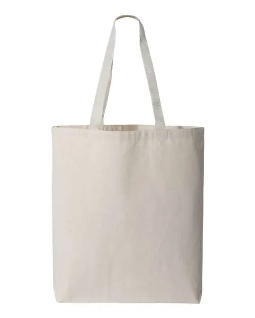 11L Canvas Tote with Contrast-Color Handles - Q4400 - Print Me Shirts