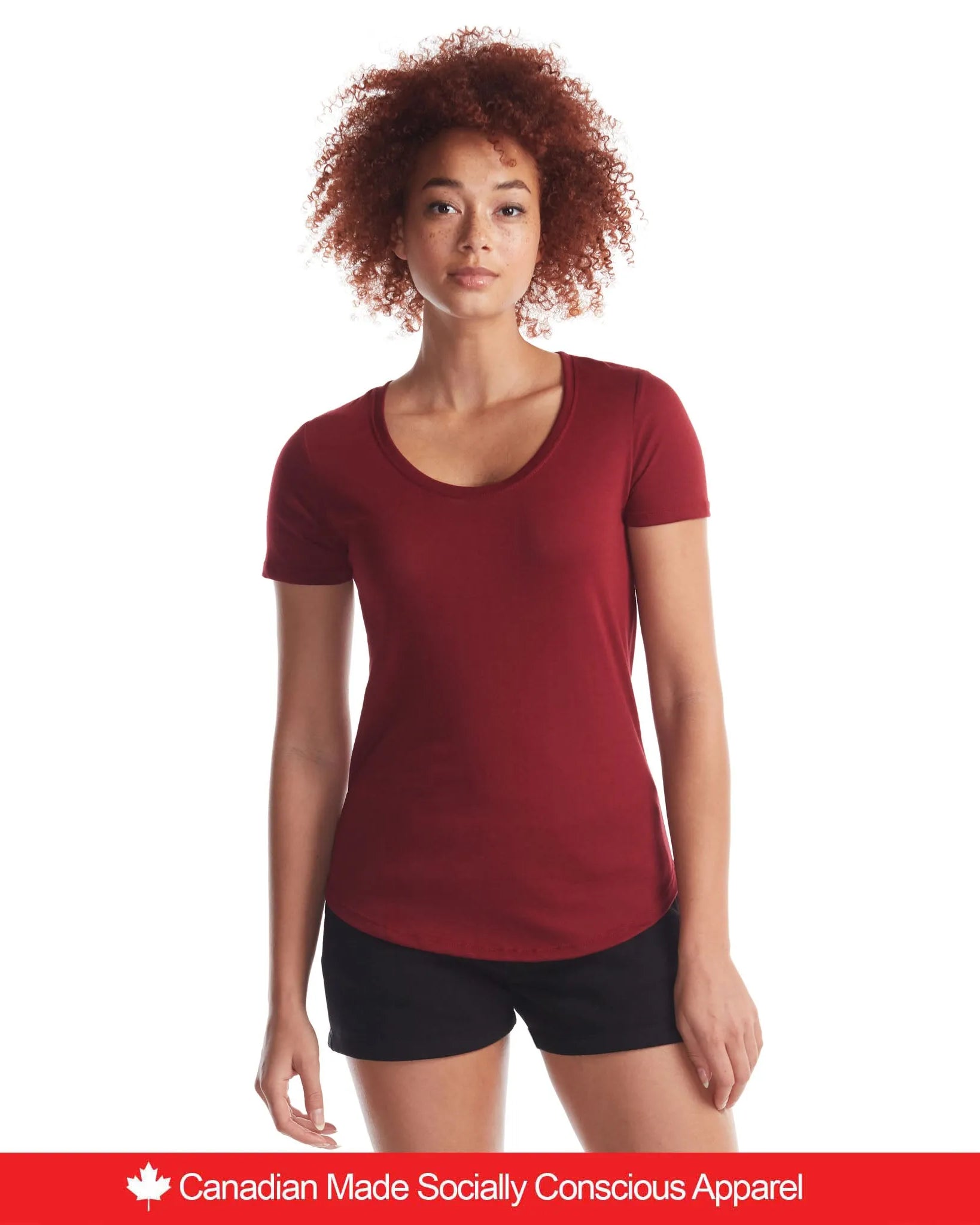 Ladies Bamboo Relaxed Fit Scoop Bottom T-Shirt - Print Me Shirts