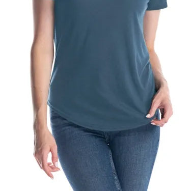 Ladies Bamboo Relaxed Fit Scoop Bottom T-Shirt - Print Me Shirts