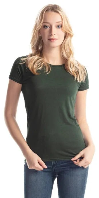 Bamboo Ladies Crewneck T - Style 56 - Print Me Shirts