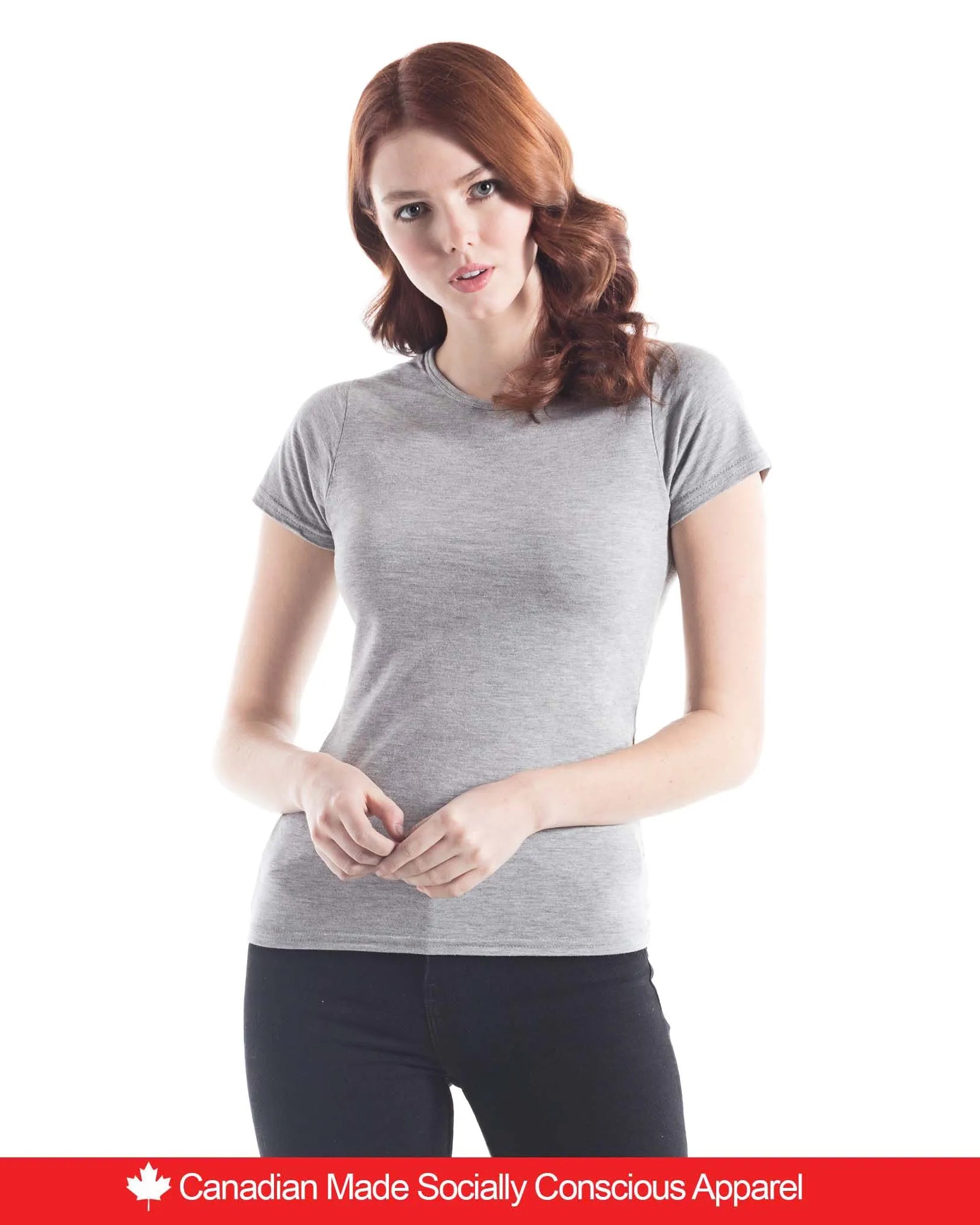 Bamboo Ladies Crewneck T - Style 56 - Print Me Shirts