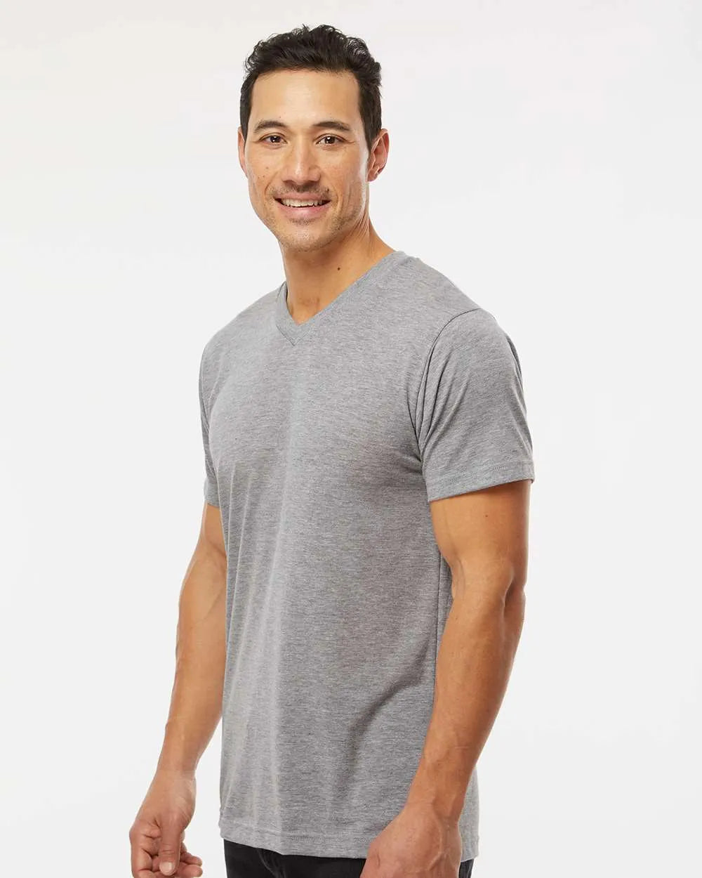 Deluxe Blend V-Neck T-Shirt - 3543 - Print Me Shirts