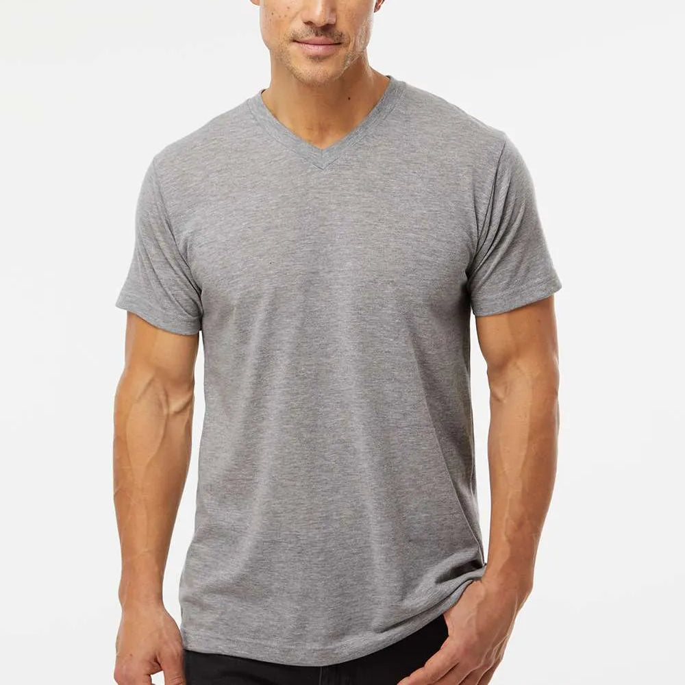 Deluxe Blend V-Neck T-Shirt - 3543 - Print Me Shirts