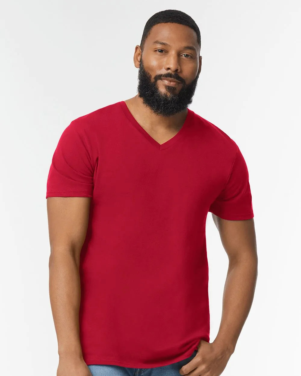 Softstyle® V-Neck T-Shirt - 64V00 - Print Me Shirts