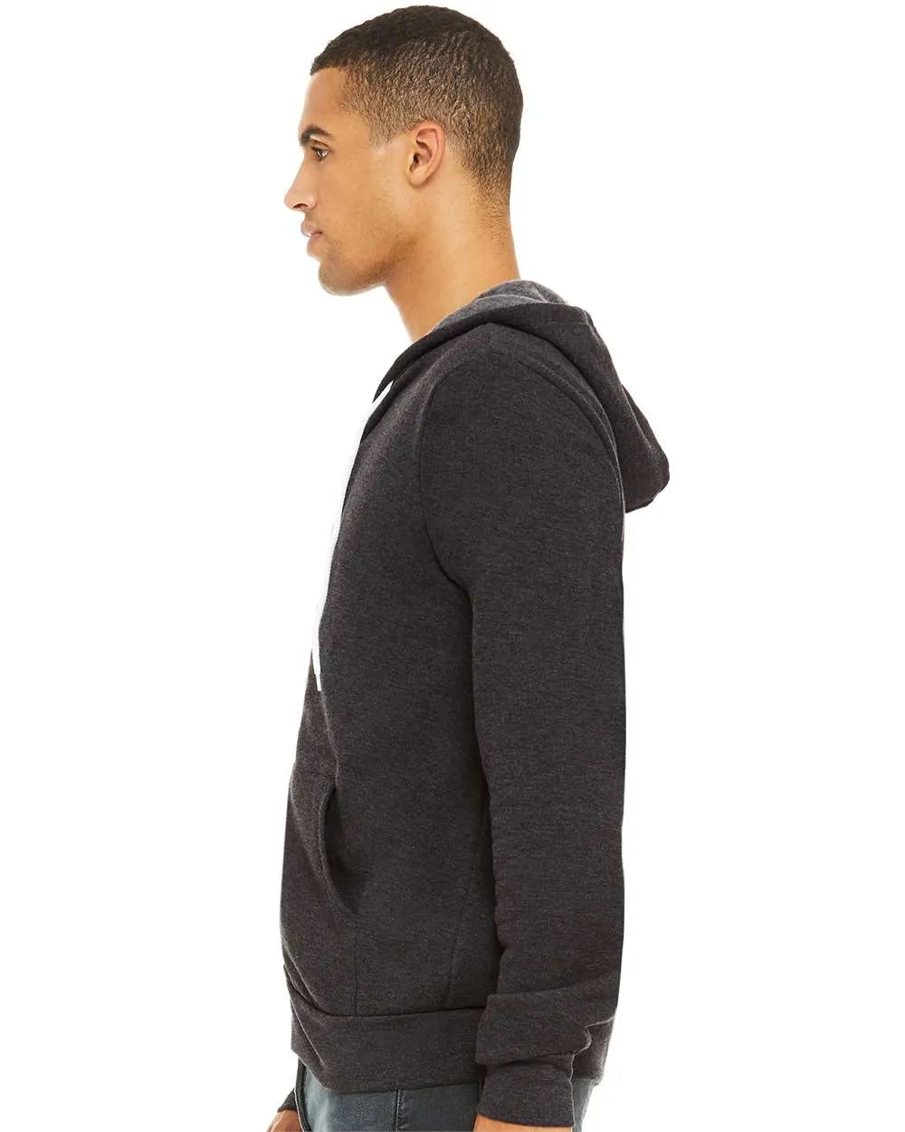Sponge Fleece Full-Zip Hoodie - 3739 - Print Me Shirts