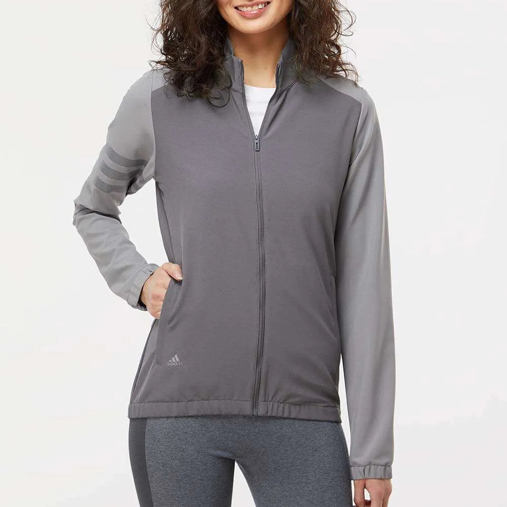 Women's 3-Stripes Full-Zip Jacket - A268 - Print Me Shirts