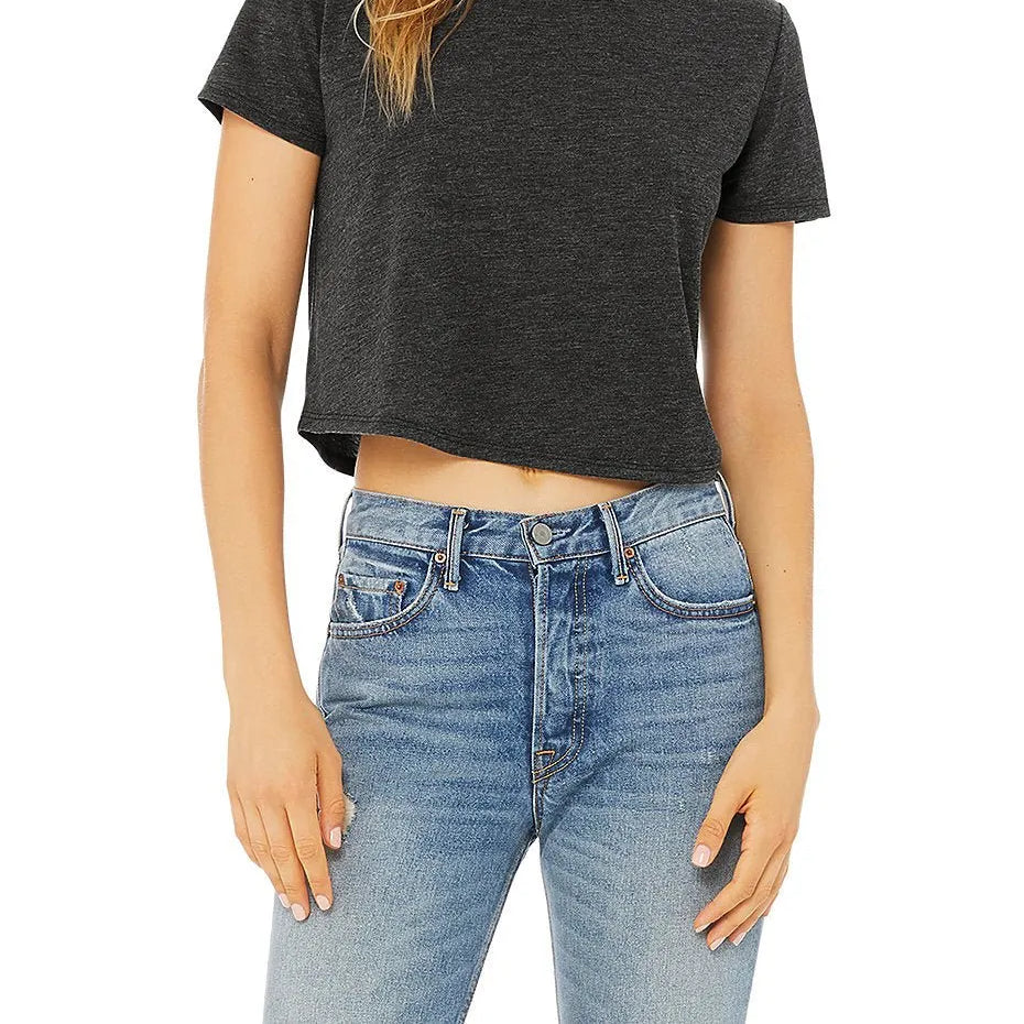 Women’s Flowy CropTee - 8882 - Print Me Shirts