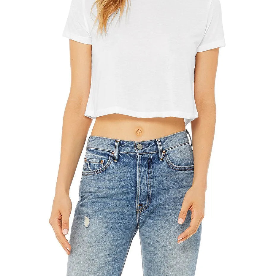 Women’s Flowy CropTee - 8882 - Print Me Shirts