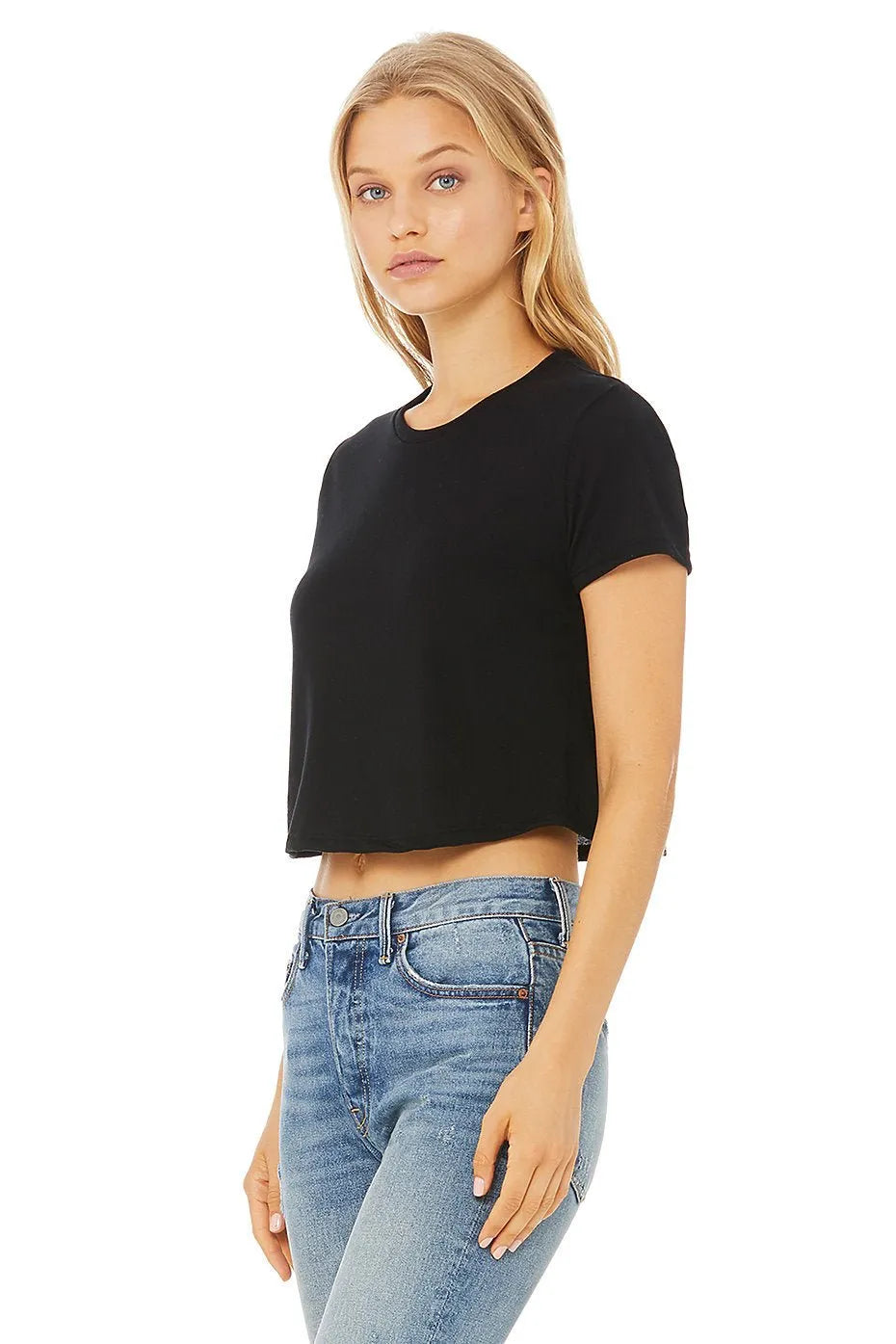 Women’s Flowy CropTee - 8882 - Print Me Shirts